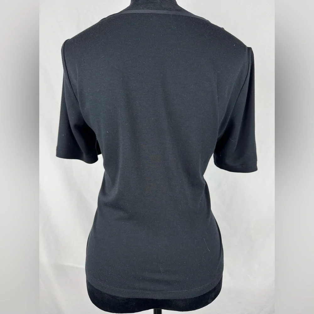 Club Monaco Black Satin Blouse - Picture 4 of 5